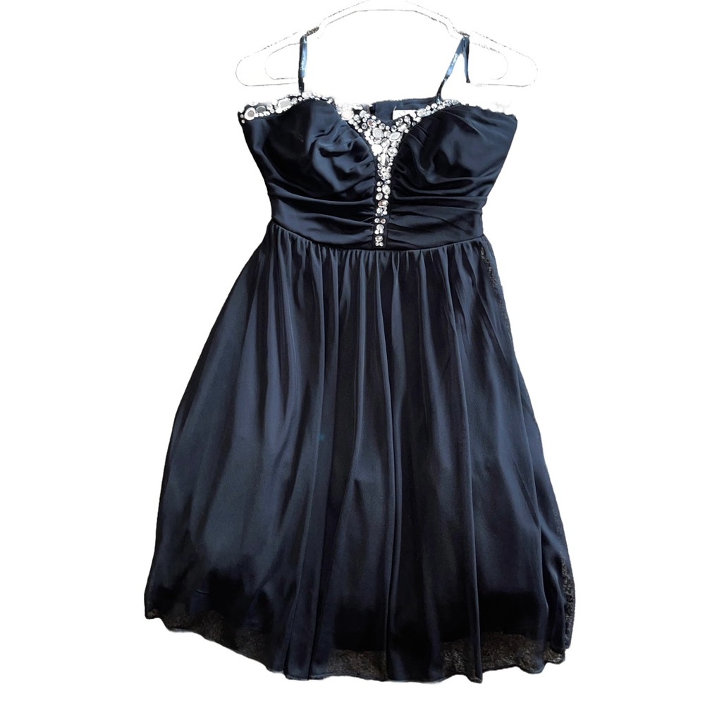 SPEECHLESS BLACK STRAPLESS CUT OUT DRESS
